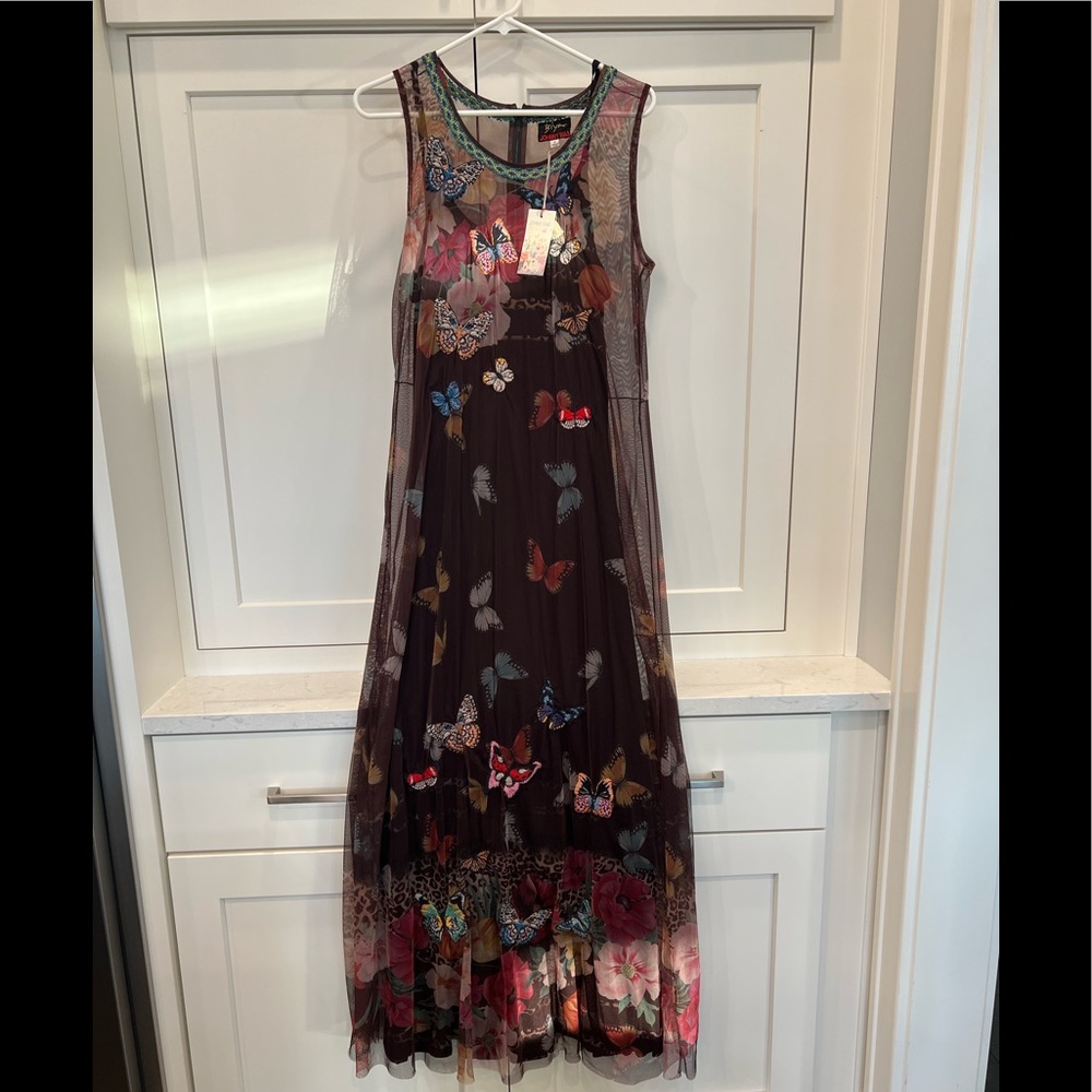 Johnny Was Toqlira Mesh dress, new with tags size medium